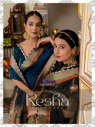 RESHA BY SETHNIC LIFESTYLE DESIGNER LINEN SAREES WHOLESALER IN INDIA